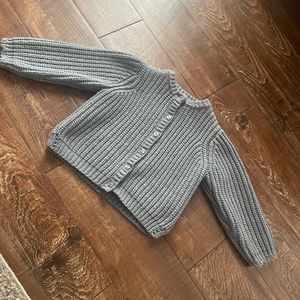 Knit Cardigan- mid blue